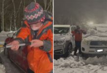 Pandemia: Criança de 10 anos remove neve de carros de funcionários de hospital para retribuir dedicação