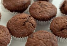 Receita de muffins de chocolate e canela