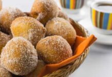 Que tal um bolinho de chuva para o café da tarde? Sim!