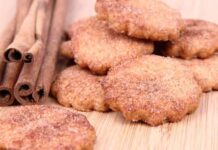 Bolachinhas rápidas e deliciosas de canela