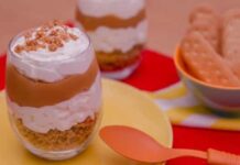 Saiba como preparar um delicioso Pavê de Paçoca com Doce de Leite