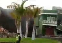 Vídeo impressionante mostra lava engolindo casa em Todoque