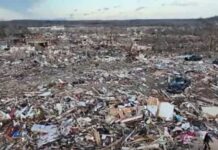 Tornado que causou quase 100 mortos arrasou Mayfield; veja as imagens