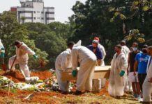 Brasil registra 943 mortes e 164.066 casos de covid-19 em 24h