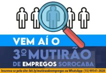 Vem aí o 3° Mutirão de Empregos Sorocaba com 2.000 vagas para inscrições