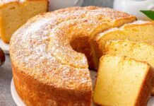Lanches divinais: Bolo fofo de laranja com manteiga