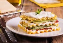 Receita: Lasanha de Abobrinha com Pasta de Queijo Branco e Tomate Seco