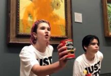 Ativistas que jogaram sopa no quadro de Van Gogh são soltas sob fiança em Londres