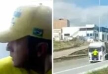 Ficar pendurado foi um ato de defesa, diz ‘patriota do caminhão’