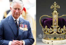 Experiência permite admirar (de perto) a coroa do Rei Charles III