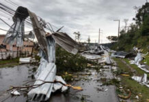 Passagem de ciclone extratropical causa estrago em estradas do RS
