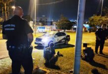 GCM flagra dupla tentando furtar fiação de rede de iluminação na Vila Barão