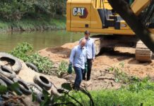 Desassoreamento do Rio Sorocaba próximo à Usina Cultural atinge marca equivalente à retirada de mais de 1.000 caminhões de sedimentos