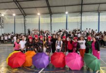 Equipes de Coreografia e de Dança de Salão medalhistas nos Jogos da Melhor Idade 2023 se apresentam na E. M. “Prof. Flávio de Souza Nogueira”
