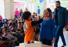 Quiz Cultural e “torta na cara” traz ensino com diversão para estudantes da E.M. “Leonor Pinto Thomaz”