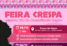 “Feira Crespa” celebra Dia da Consciência Negra no Parque das Águas no próximo dia 19