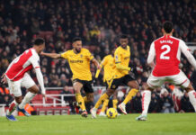 Matheus Cunha marca, mas Arsenal vence e abre 4 pontos do City na liderança do Inglês