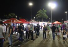 Feira Noturna do Parque das Águas é cancelada nesta terça-feira (23) em razão das fortes chuvas