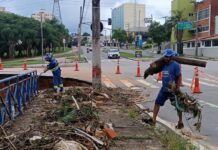 Equipes da Prefeitura de Sorocaba fazem limpeza de ruas e trabalho de apoio social neste domingo (21)