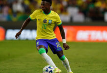 Vini Jr é único brasileiro na seleção do ano do prêmio da Fifa