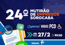 Prefeitura abre inscrições para o 24º Mutirão de Empregos Sorocaba – “Edição especial vagas para PCD”