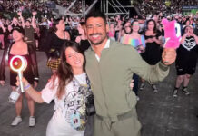Cauã Reymond se diverte ao lado da filha e da irmã mais nova, veja
