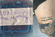 "Marcou a alma": homem faz tatuagem com cinzas do pai para o homenagear