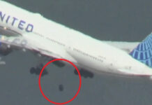 Pneu de 600 kg cai de avião da United Airlines durante decolagem
