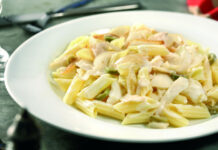 Receita de Páscoa: Penne com bacalhau desfiado