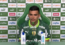 Bruno Rodrigues avança na recuperação e faz treino leve no gramado no Palmeiras
