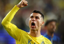 Cristiano Ronaldo marca duas vezes e bate recorde no Campeonato Saudita