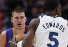 Anthony Edwards vence disputa com Jokic e Timberwolves largam na frente sobre os Nuggets na NBA