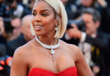 Kelly Rowland briga com segurança no tapete vermelho em Cannes