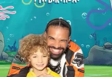 Drake celebra natalício do rebento com fotos inspiradas no Bob Esponja