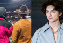 Timothée Chalamet posa com o "pai no cinema", o ator Matthew McConaughey