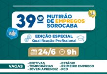 39º Mutirão de Empregos Sorocaba edição especial “Qualificação Profissional” segue com inscrições abertas