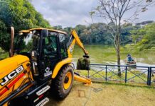 Saae/Sorocaba finaliza limpeza de lago do Parque Zoológico Municipal “Quinzinho de Barros”