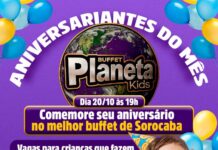 Prefeitura de Sorocaba promove festa para aniversariantes do mês em buffet infantil no Campolim