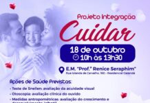 Projeto “Integração Cuidar” leva serviços de saúde gratuitos à comunidade do Carandá no dia 18 de outubro