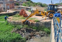 Saae/Sorocaba realiza limpeza e manutenção de córrego na Vila Barão e Jardim Aeroporto
