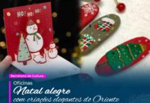 Oficina ‘Natal alegre com criações elegantes do Oriente’ é atração gratuita no Pátio Cianê Shopping