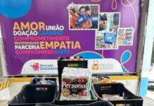 Secretaria da Mulher recebe doação de alimentos feita durante a Corrida de Natal da Farma Ponte