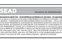 Prefeitura de Sorocaba avança na construção da UBS Horto Florestal