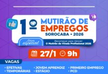 1° Mutirão de Empregos Sorocaba 2026 está com inscrições abertas