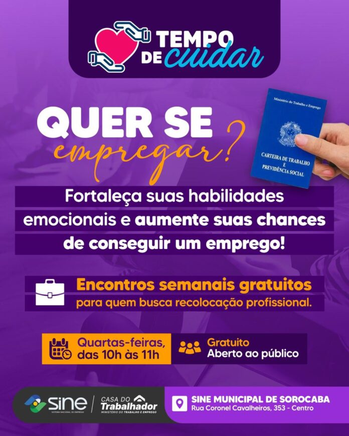 Prefeitura de Sorocaba abre inscrições para o grupo “Desperte sua força” desta quarta-feira (18)