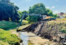 Saae/Sorocaba executa limpeza e manutenção em córrego no Jd. Santo André