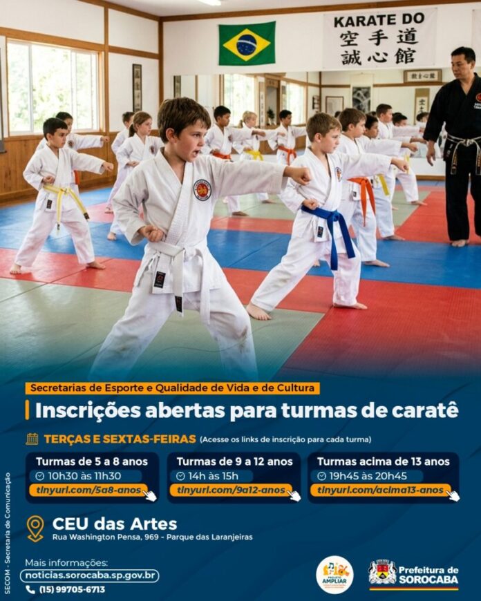 CEU das Artes abre inscrições para turmas de caratê