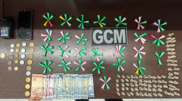 GCM apreende 213 porções de drogas no Parque São Bento